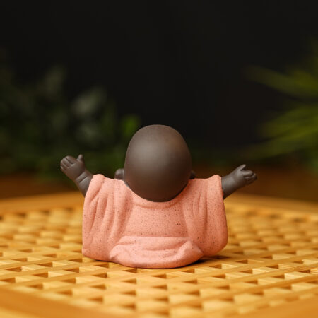 Чайная фигурка "Улыбающийся Будда возносит руки к небу" - фото 2