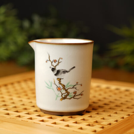 Купить Чахай, керамика Жу Яо, 275 мл. "Птица на ветке" - фото 1