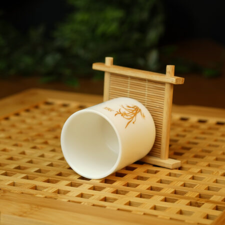Купить пиалу из фарфора для чая "Куст бамбука" - фото 2