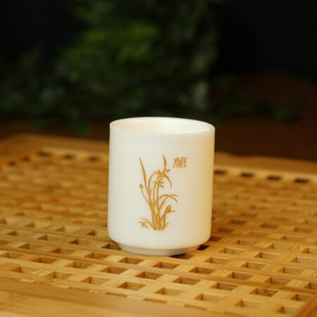Купить пиалу из фарфора для чая "Куст бамбука" - фото 1