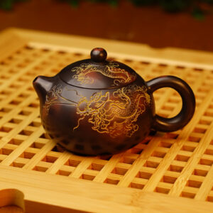 Чайник из Гуанси Си Ши "Огненный дракон" 200 мл., Нисин Тао, керамика Циньчжоу