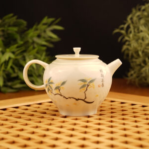 Чайник из фарфора Цзиндэчжэнь 150 мл. «Цветение маслин»