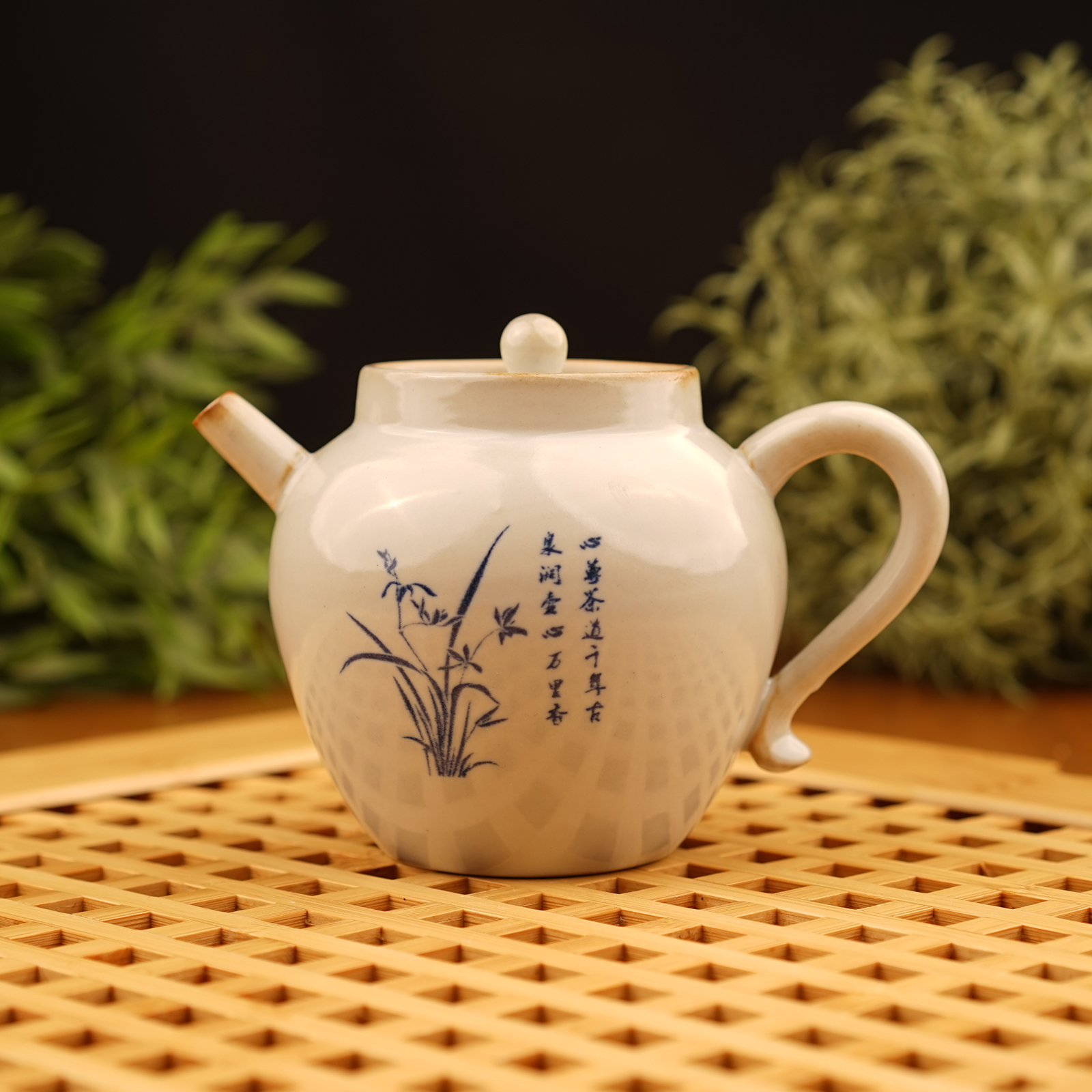 Чайник из керамики 300 мл. «Лист бамбука»