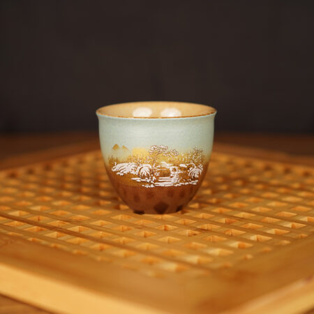 Пиала дровяного обжига Тишина 130 мл. - фото 1