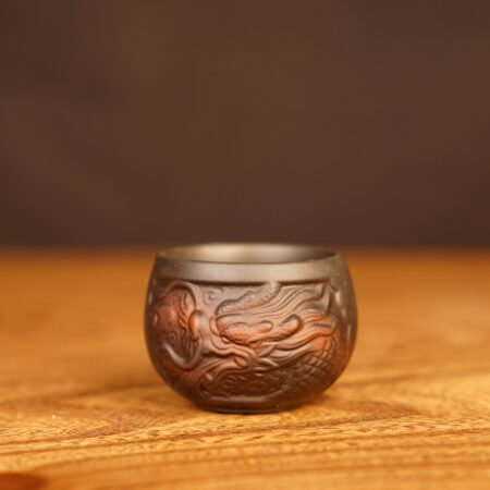 Пиала "Дракон", керамика Цзяньшуй 70 мл. - фото 1