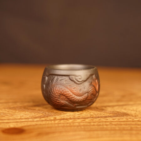 Пиала "Дракон", керамика Цзяньшуй 70 мл. - фото 2