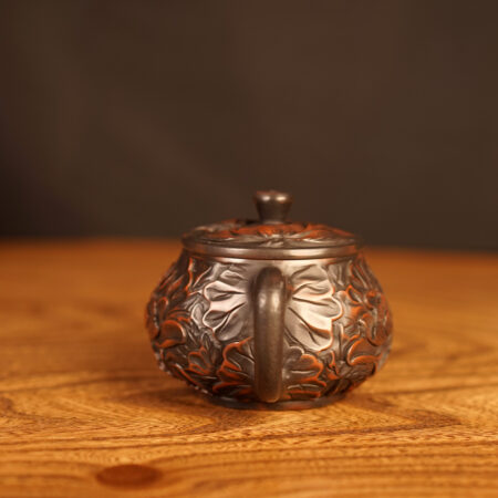 Чайник из Гуанси Ши Пяо "Лотос", Нисин Тао, керамика Циньчжоу 210 мл. - фото 3