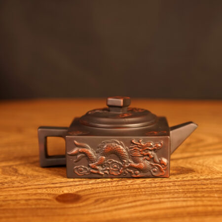 Чайник Сыфан Ху "4 Дракона", керамика Цзяньшуй 220 мл. - фото 2