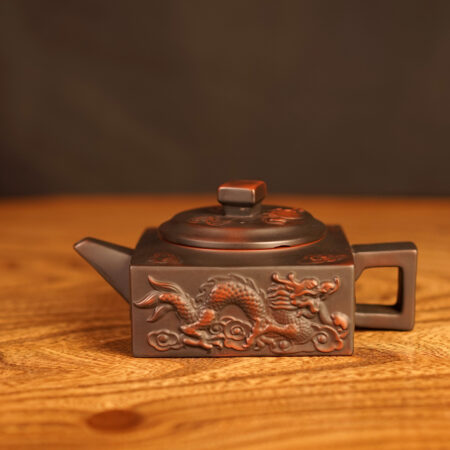 Чайник Сыфан Ху "4 Дракона", керамика Цзяньшуй 220 мл. - фото 1