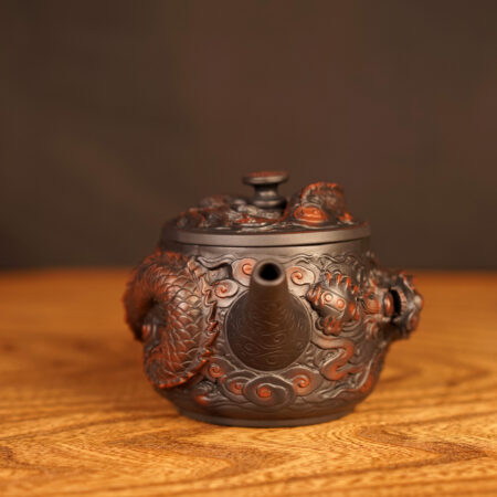Чайник Ши Пяо "Объемный дракон", керамика Цзяньшуй 300 мл. - фото 4