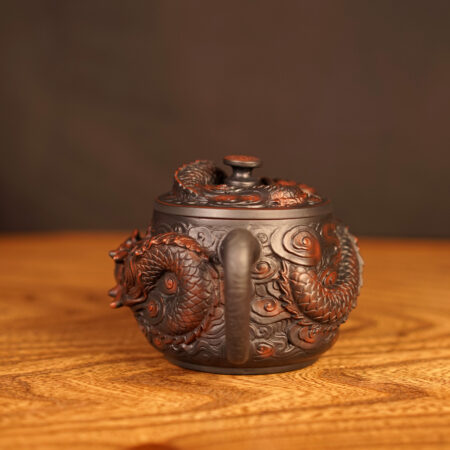 Чайник Ши Пяо "Объемный дракон", керамика Цзяньшуй 300 мл. - фото 3