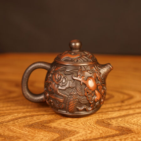 Чайник Лун Дан "Драконье яйцо", керамика Цзяньшуй 220 мл. - фото 1
