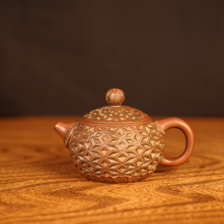 Чайник Си Ши "Ромб", Нисинская керамика из Гуанси, Нисин Тао, керамика Циньчжоу 160 мл. - фото 1