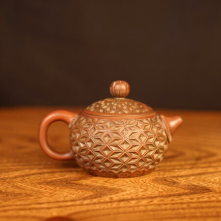 Чайник Си Ши "Ромб", Нисинская керамика из Гуанси, Нисин Тао, керамика Циньчжоу 160 мл. - фото 2