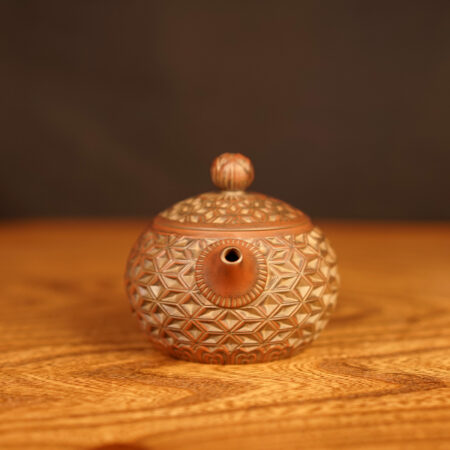 Чайник Си Ши "Ромб", Нисинская керамика из Гуанси, Нисин Тао, керамика Циньчжоу 160 мл. - фото 3